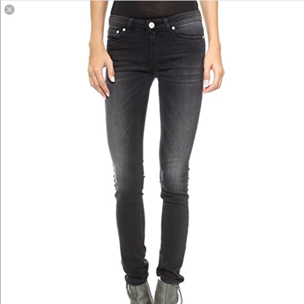 Won Hundred “Elle” Skinny Jeans in Black Wash